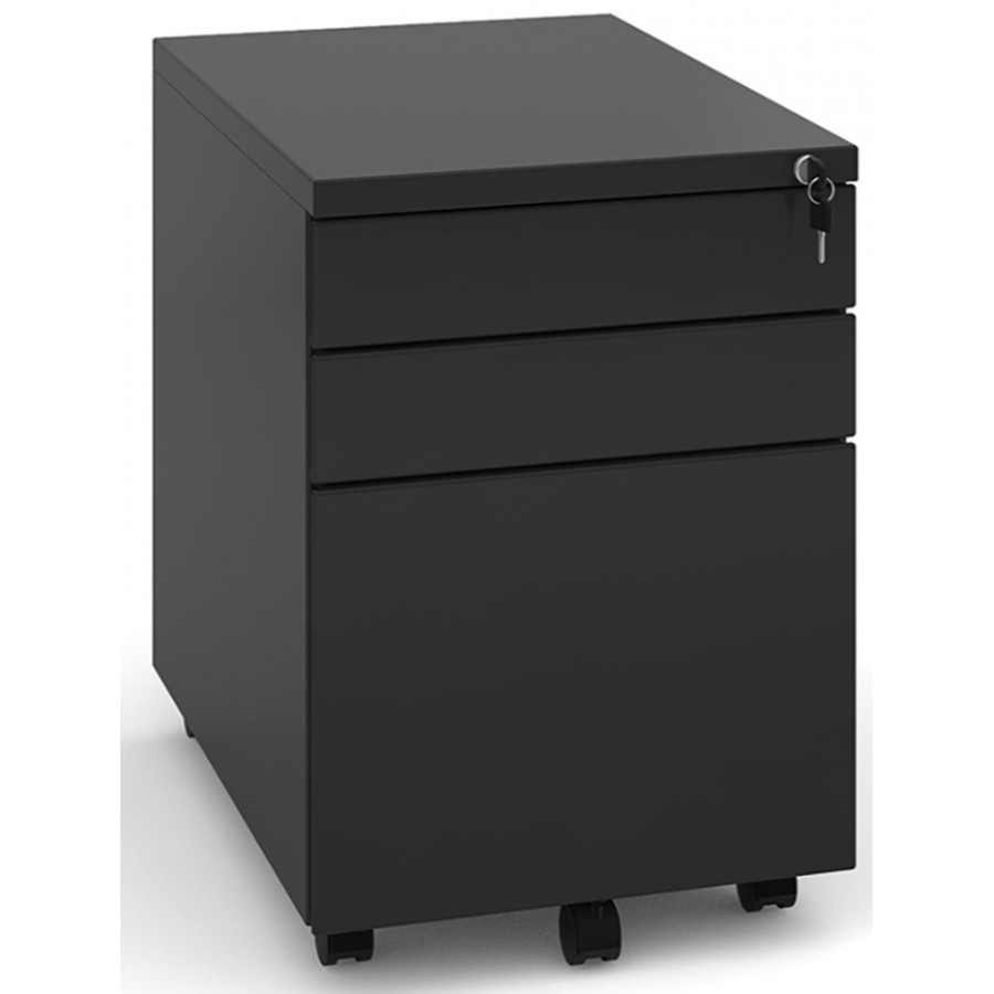 3 Drawer Mobile Steel Pedestal